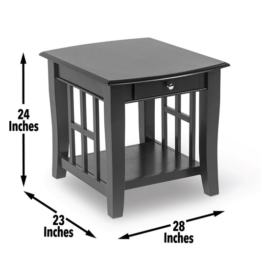 Cassidy - End Table - Black - Hornell Furniture Outlet