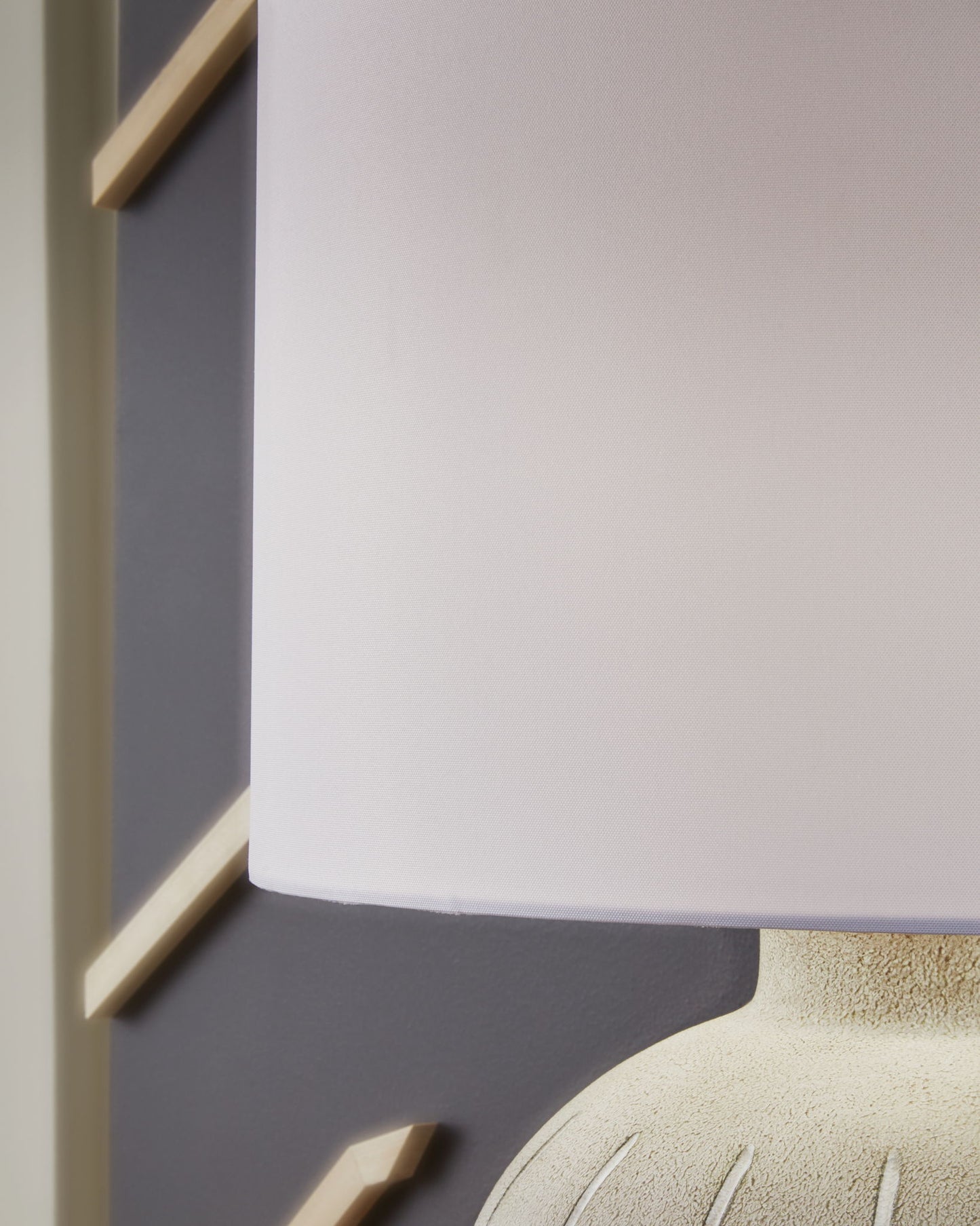 Calbert - Warm Gray - Poly Table Lamp - Hornell Furniture Outlet