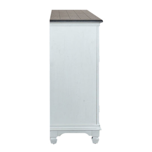 Allyson Park - 68" Highboy TV Console - White - Hornell Furniture Outlet