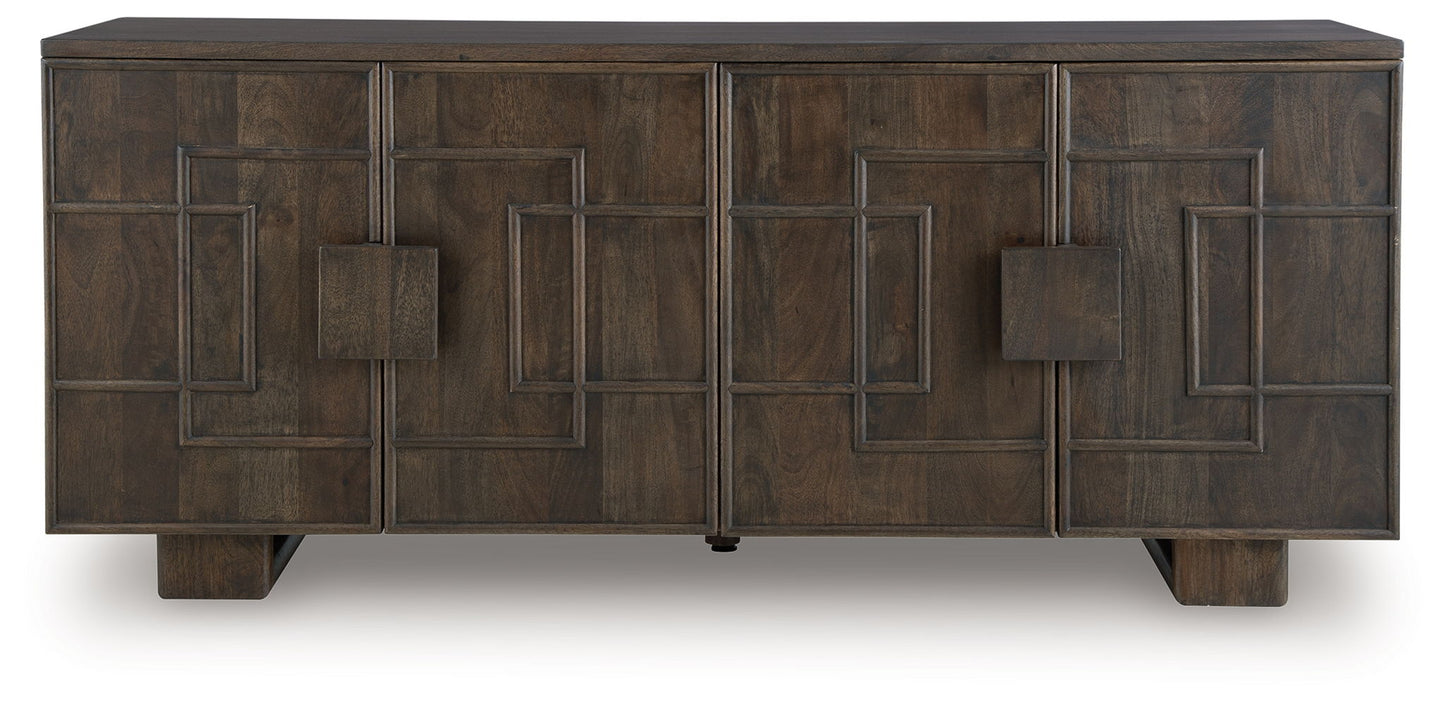 Cato - Dark Brown - Accent Cabinet - Hornell Furniture Outlet