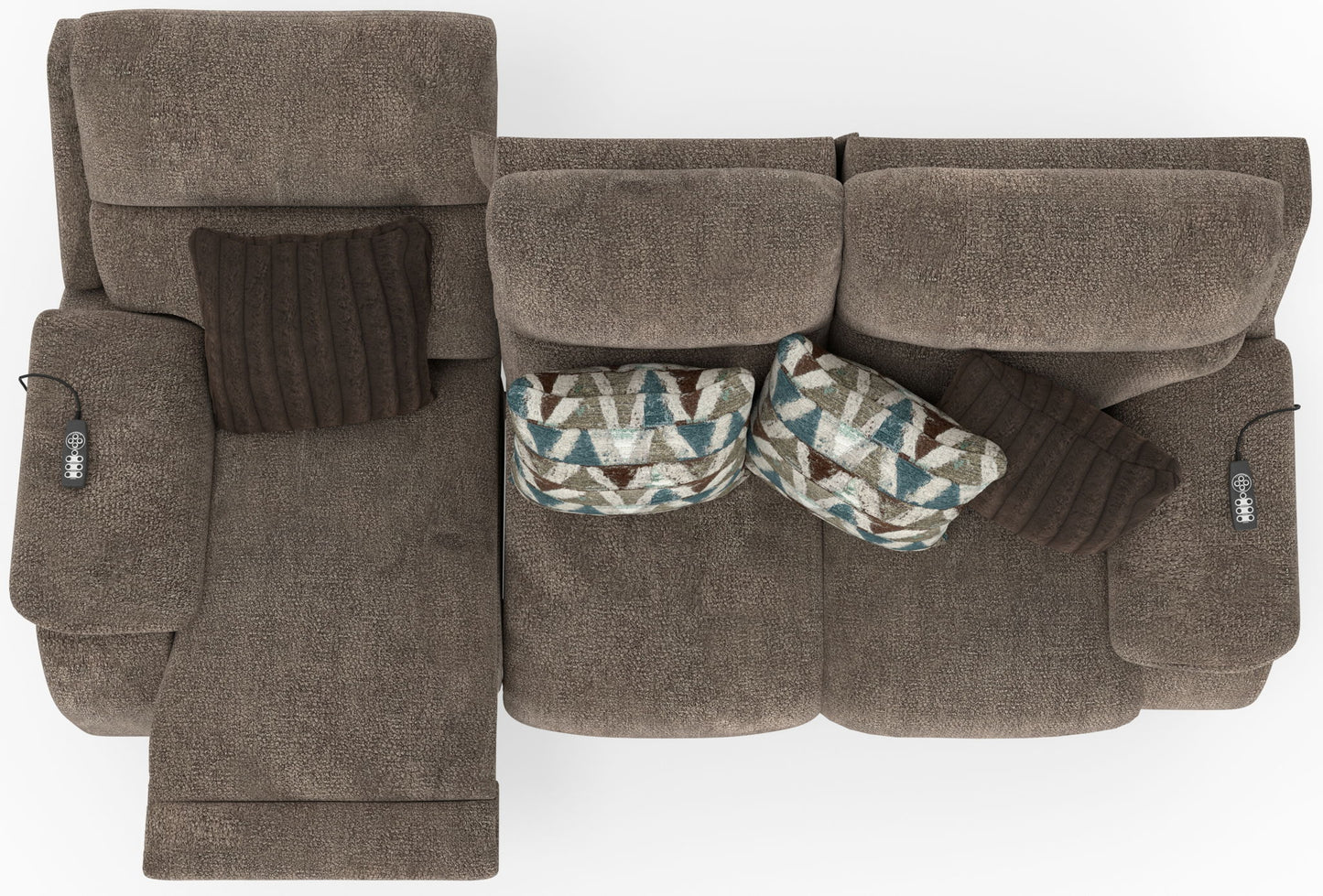 Joya - Zero Gravity Power Reclining Sofa With Power Adjustable Headrest And CR3 Heat/Massage/Lumbar - Mushroom - Hornell Furniture Outlet