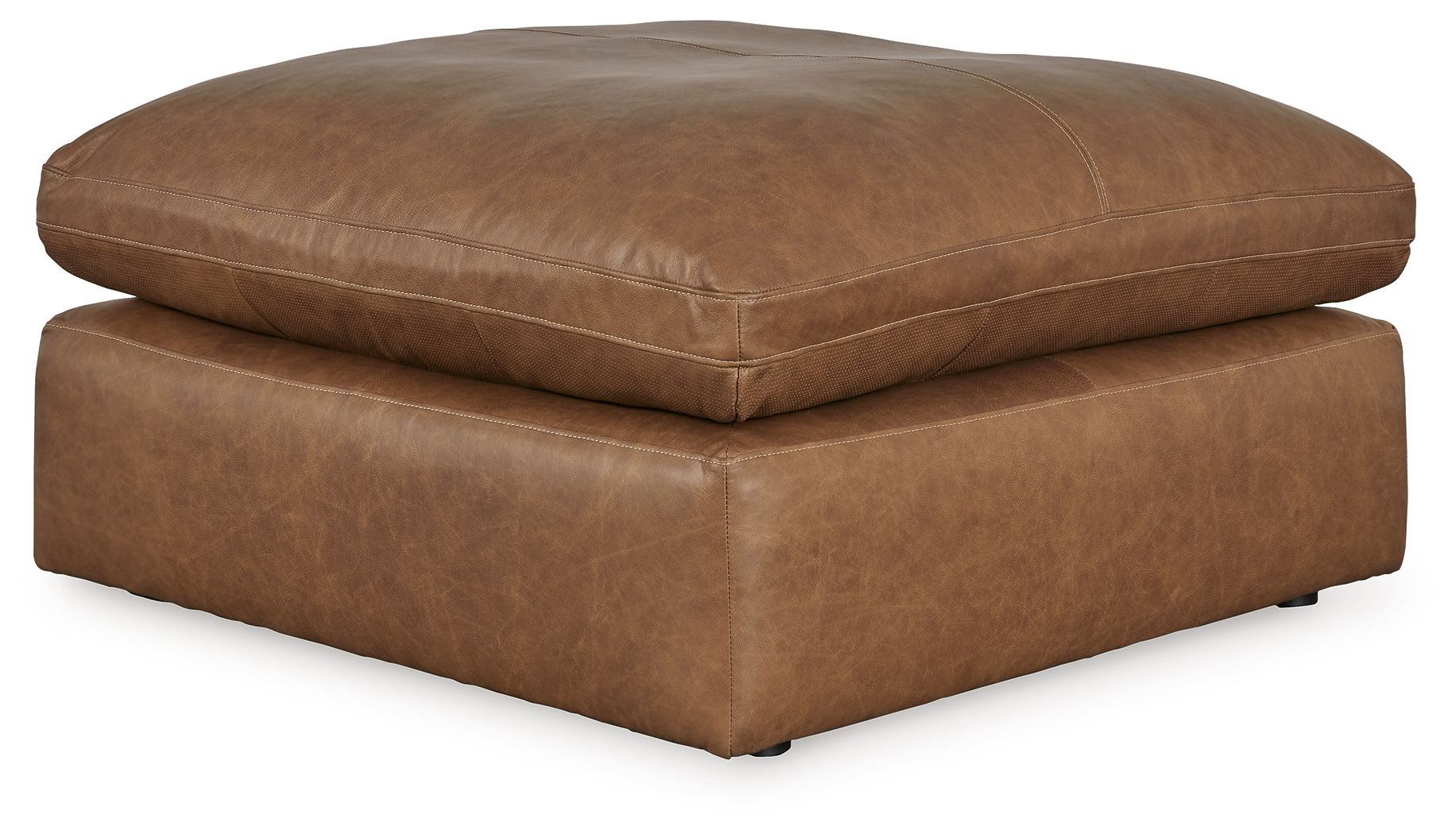 Emilia - Caramel - 3 Pc. - 2 - Piece Sectional Loveseat, Ottoman - Hornell Furniture Outlet