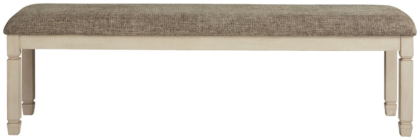 Bolanburg - Brown / Beige - Extra Large UPH DRM Bench - Hornell Furniture Outlet