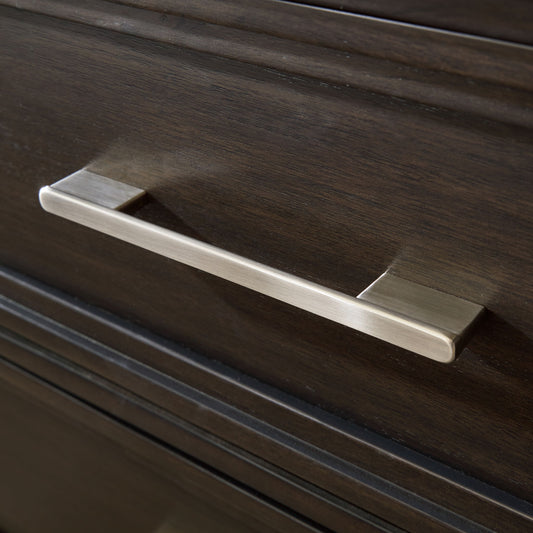 Neymorton - Dark Grayish Brown - Five Drawer Chest - Hornell Furniture Outlet