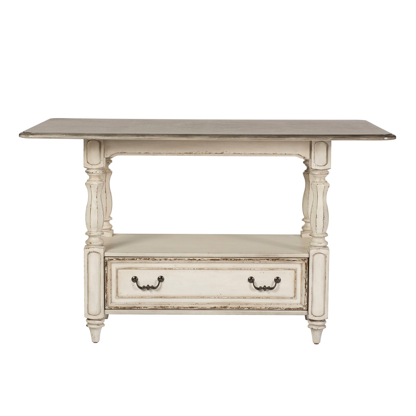 Magnolia Manor - Gathering Table - White - Hornell Furniture Outlet