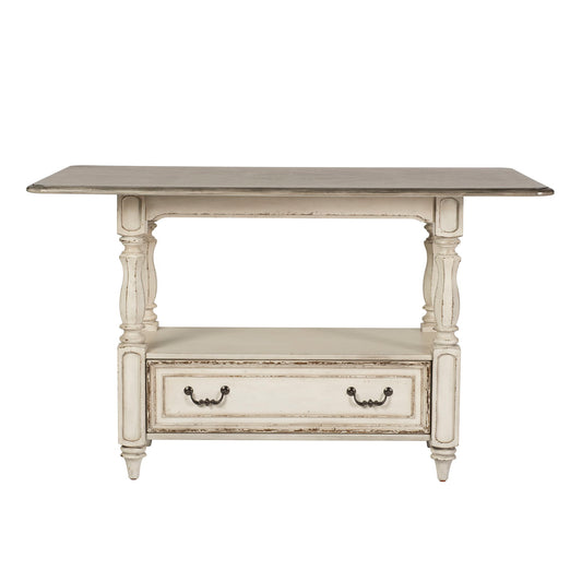 Magnolia Manor - Gathering Table - White - Hornell Furniture Outlet