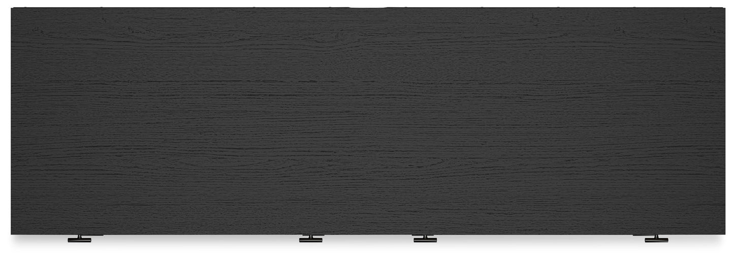 Charlang - Black / Gray - Six Drawer Dresser - Hornell Furniture Outlet