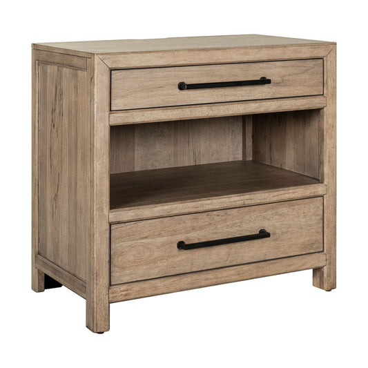 Proximity Place - Bedside Chest With Charging Station - Brown - Hornell Furniture Outlet
