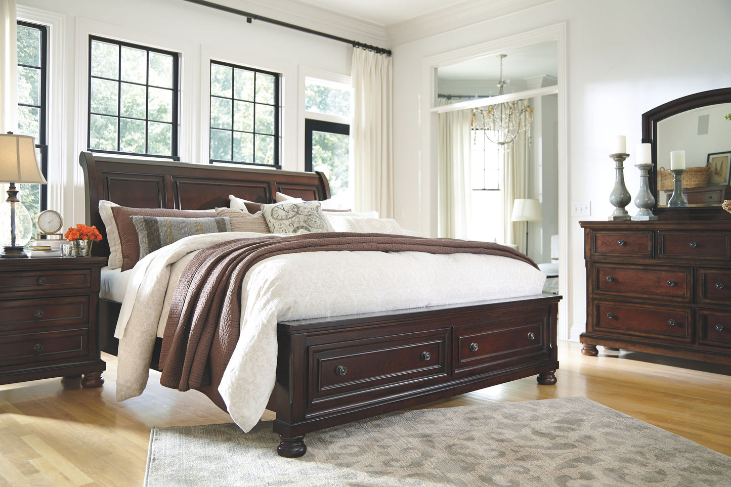 Porter - Sleigh Bedroom Set - Hornell Furniture Outlet
