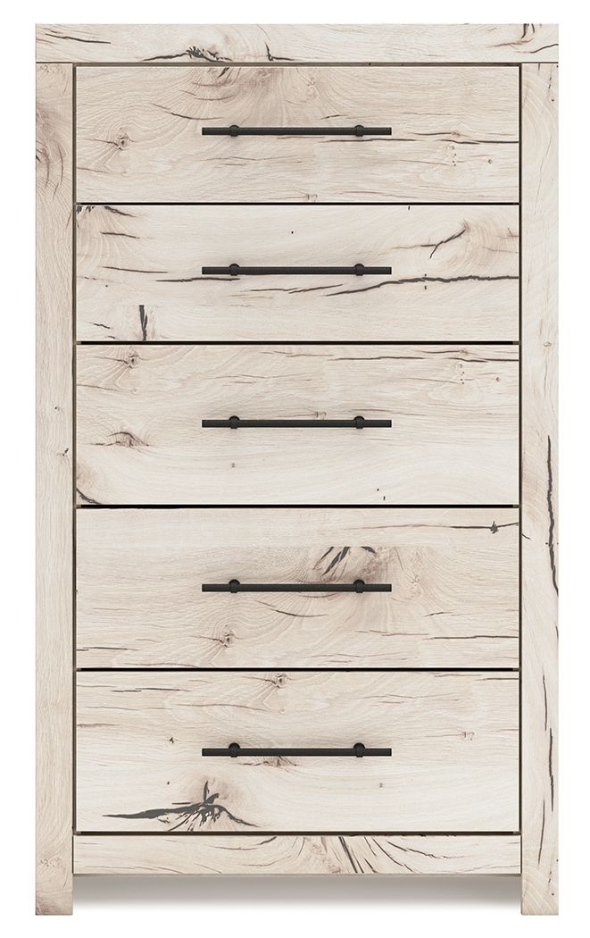 Lawroy - Light Natural - Five Drawer Chest - Hornell Furniture Outlet