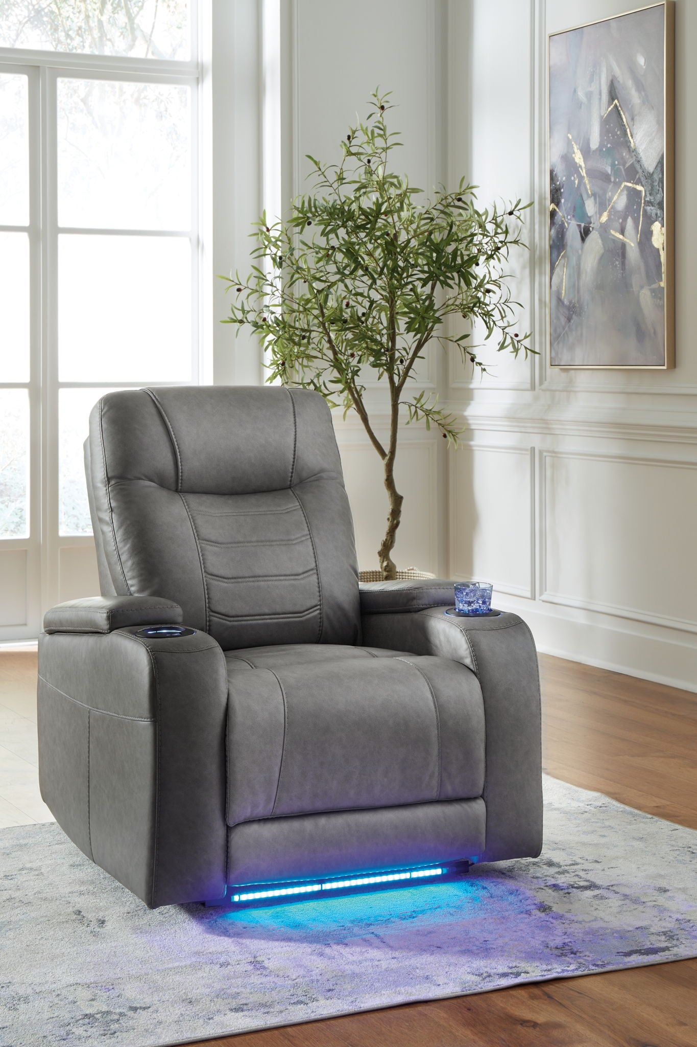 Schooner Rocks - Power Recliner / Adj Headrest - Hornell Furniture Outlet