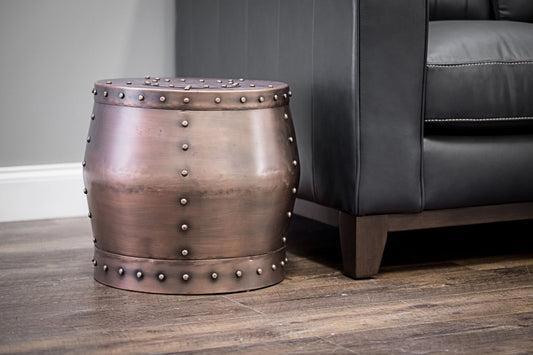 Cooper - Round End Table - Light Brown - Hornell Furniture Outlet