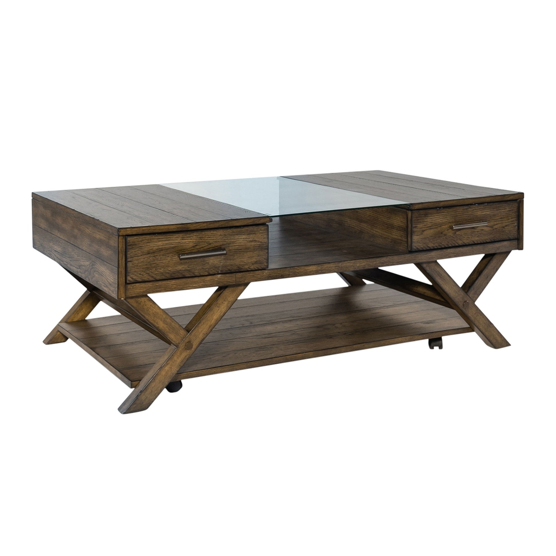 Lennox - Display Cocktail Table - Dark Brown - Hornell Furniture Outlet