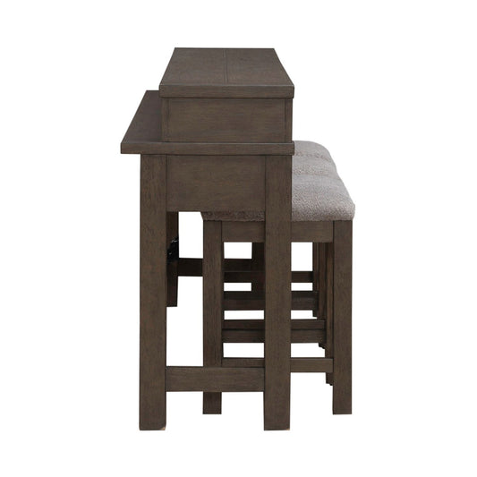 Cascade Falls - 4 Piece Set - Satin Espresso - Hornell Furniture Outlet