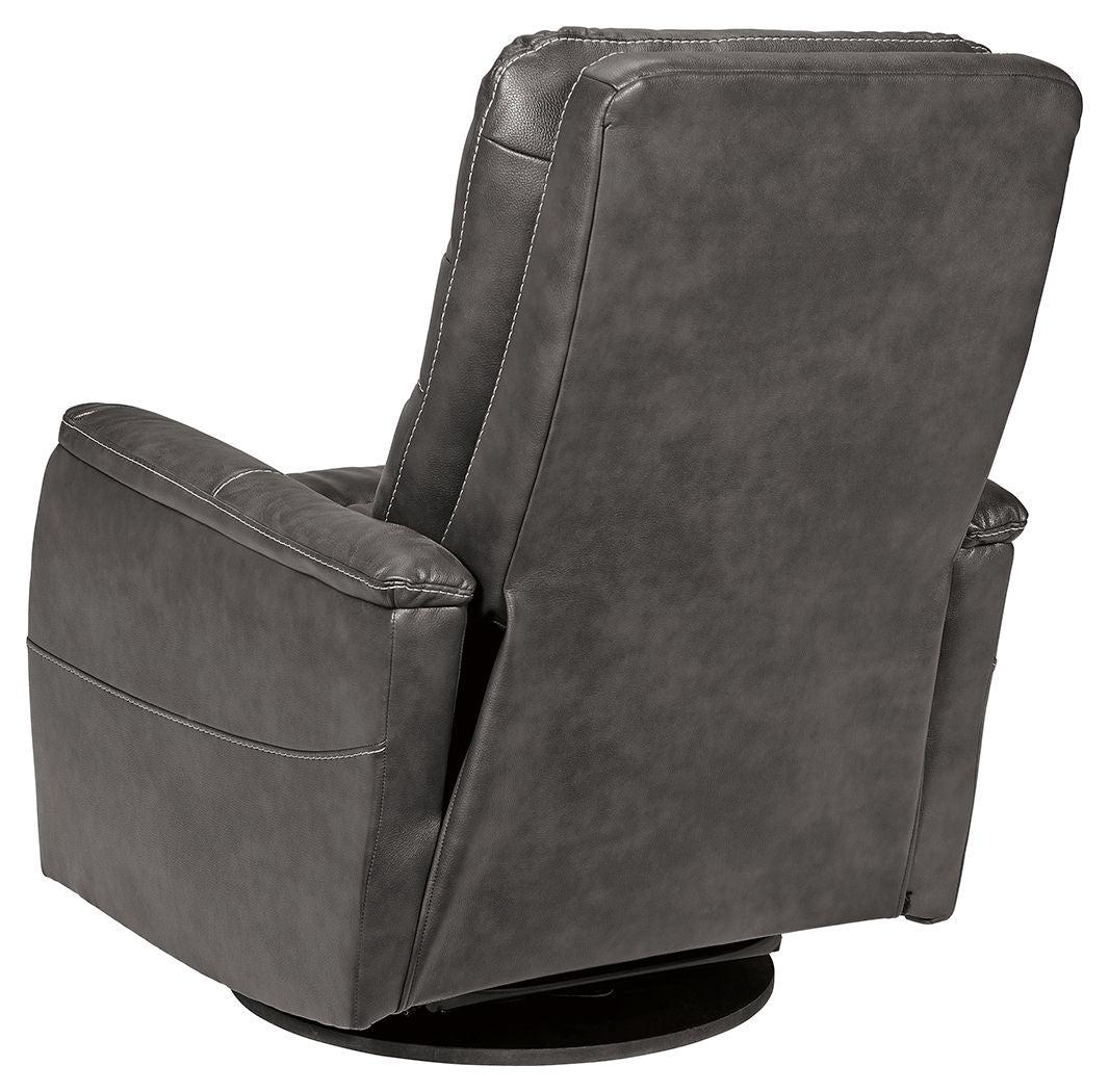 Riptyme - Quarry - Swivel Glider Recliner - Hornell Furniture Outlet