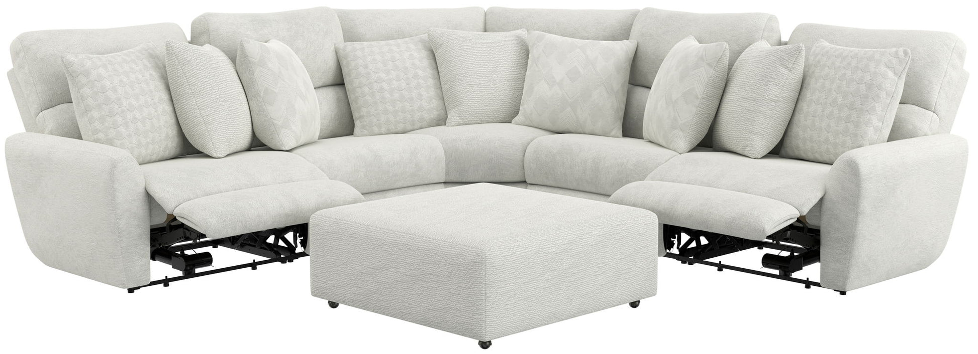 Majesty - Deep Seating Power Reclining Sectional - Hornell Furniture Outlet