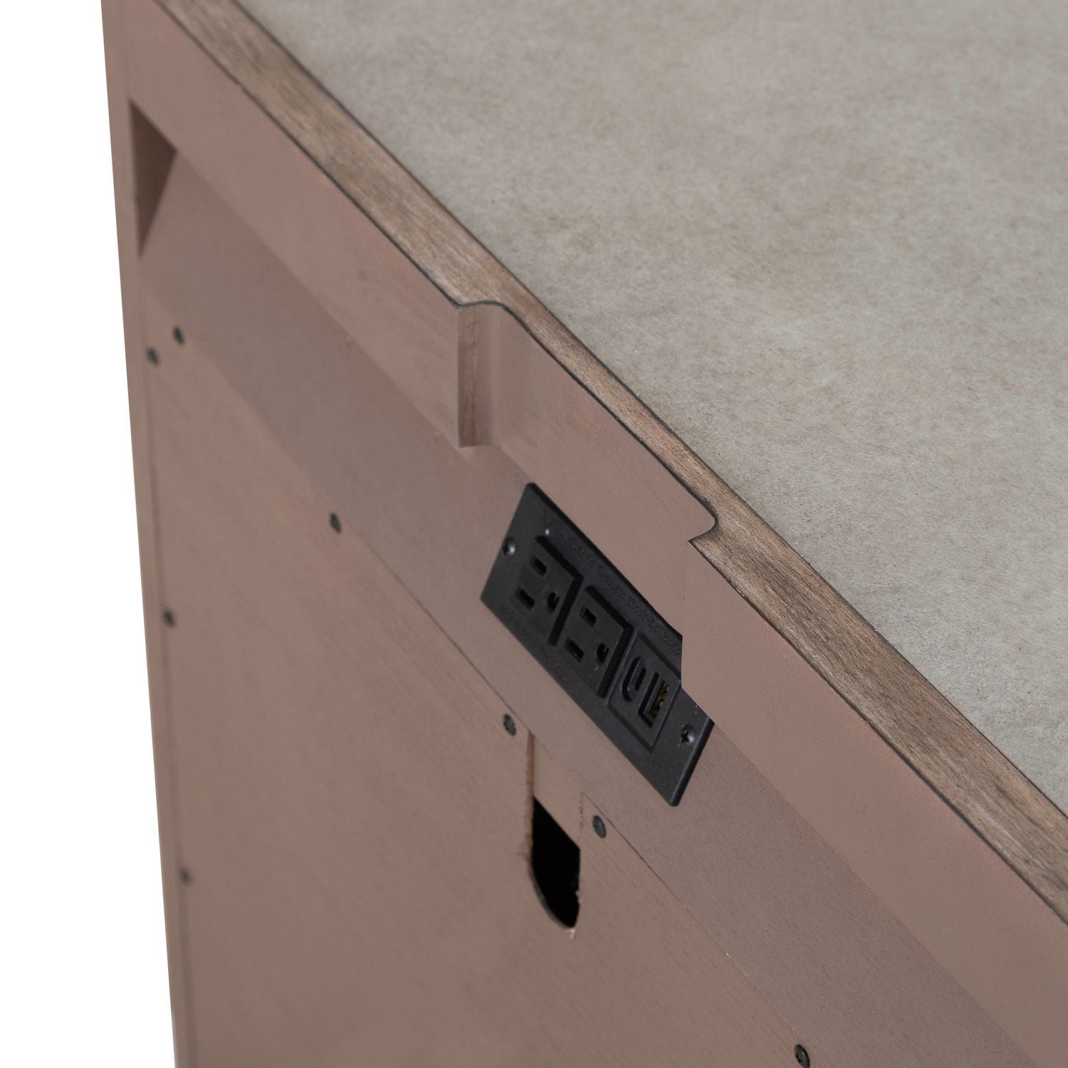 South Bend - Nightstand With Charging Station - Brown - Hornell Furniture Outlet