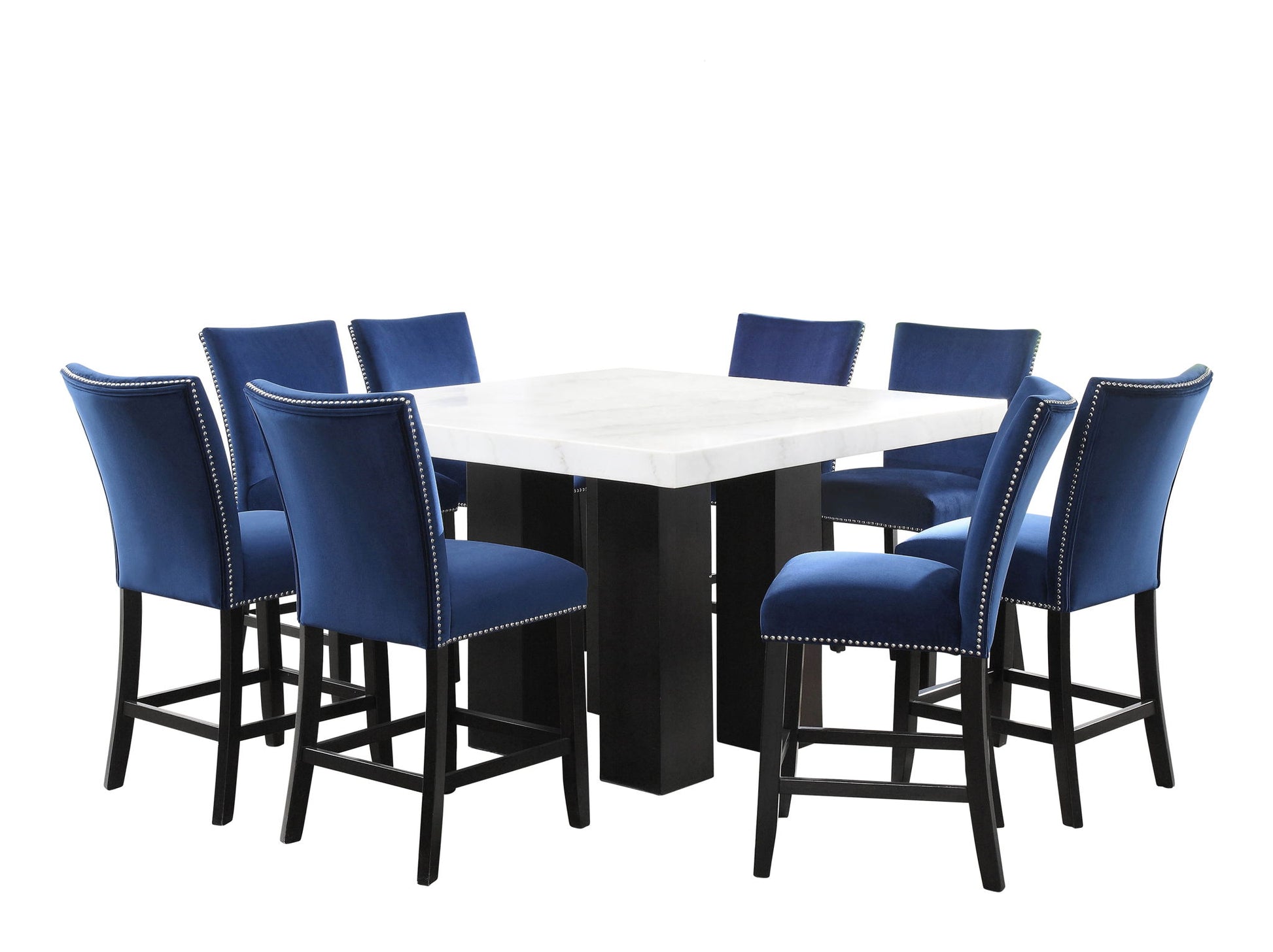 Camila - Square Counter Dining Set - White Top - Hornell Furniture Outlet