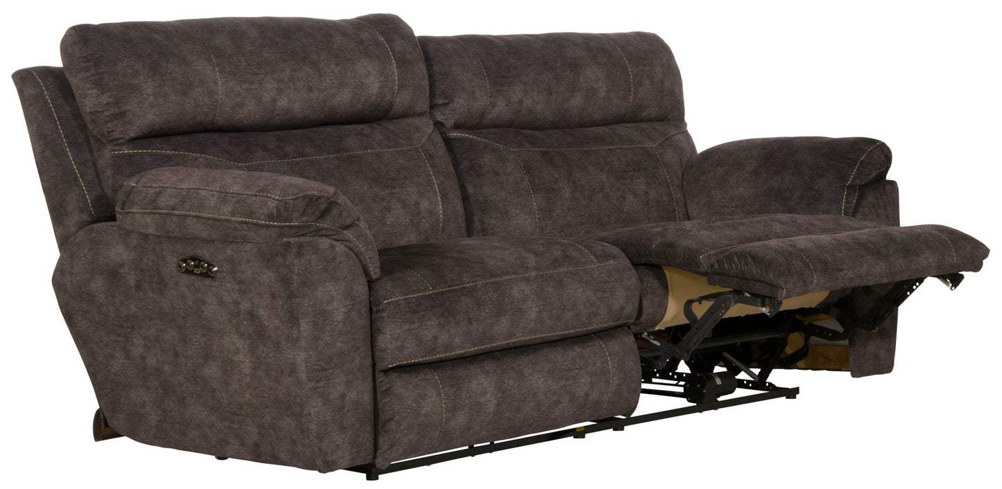 Sedona - Power Headrest Lay Flat Reclining Sofa - Hornell Furniture Outlet