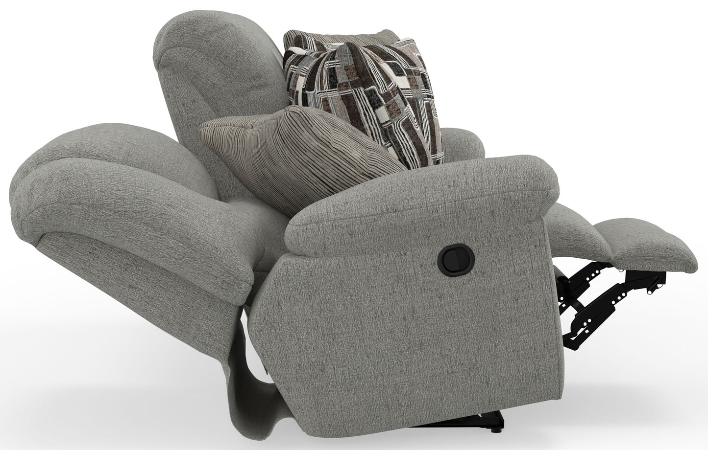 Trifecta - Sofa With 3 Recliners and Drop Down Table - Hornell Furniture Outlet