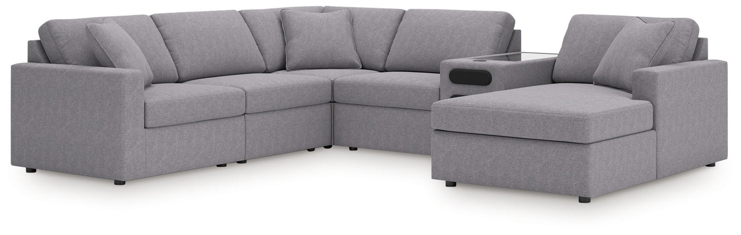 Modmax - Granite - Sectional - Hornell Furniture Outlet