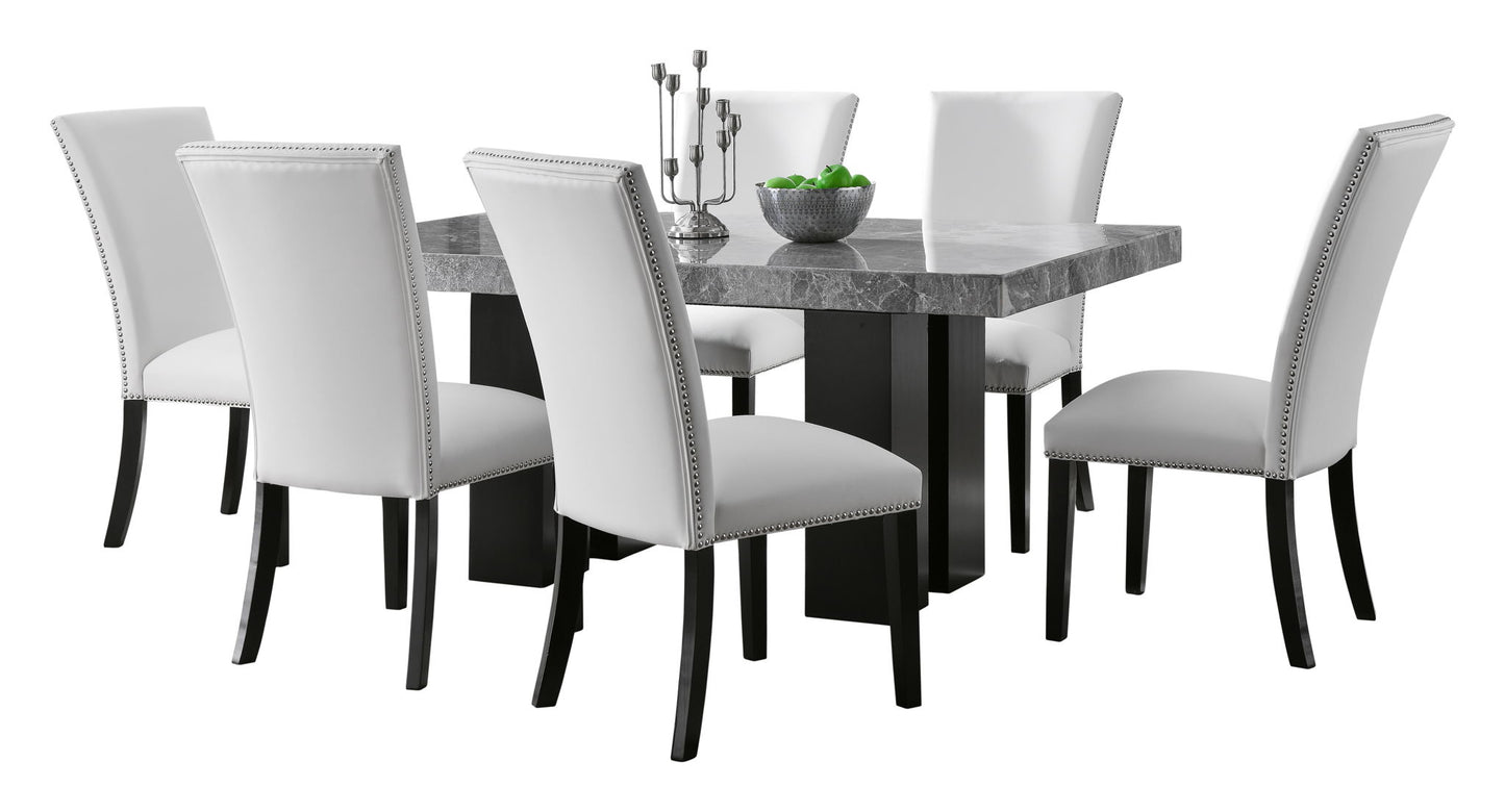 Camila - Rectangular Dining Set - Gray Top - Hornell Furniture Outlet