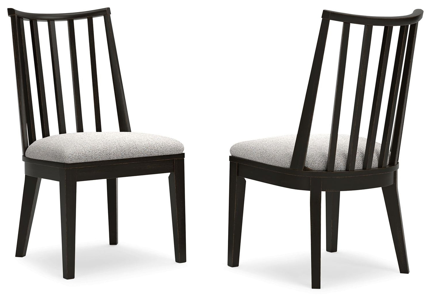 Galliden - Black - Dining Upholstered Side Chair (Set of 2) - Hornell Furniture Outlet