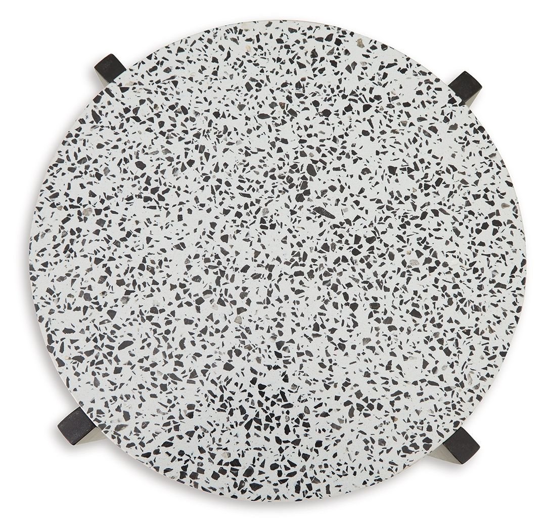 Tellrich - Black / White - Accent Table - Hornell Furniture Outlet