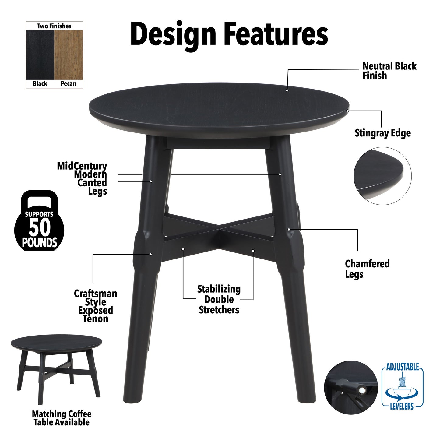 Oslo - End Table - Hornell Furniture Outlet