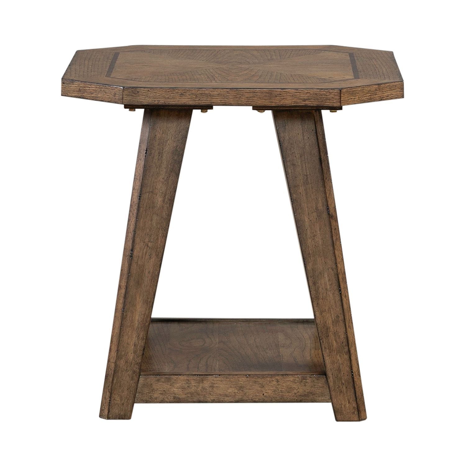 Carolina Park - Octagonal End Table - Brown - Hornell Furniture Outlet