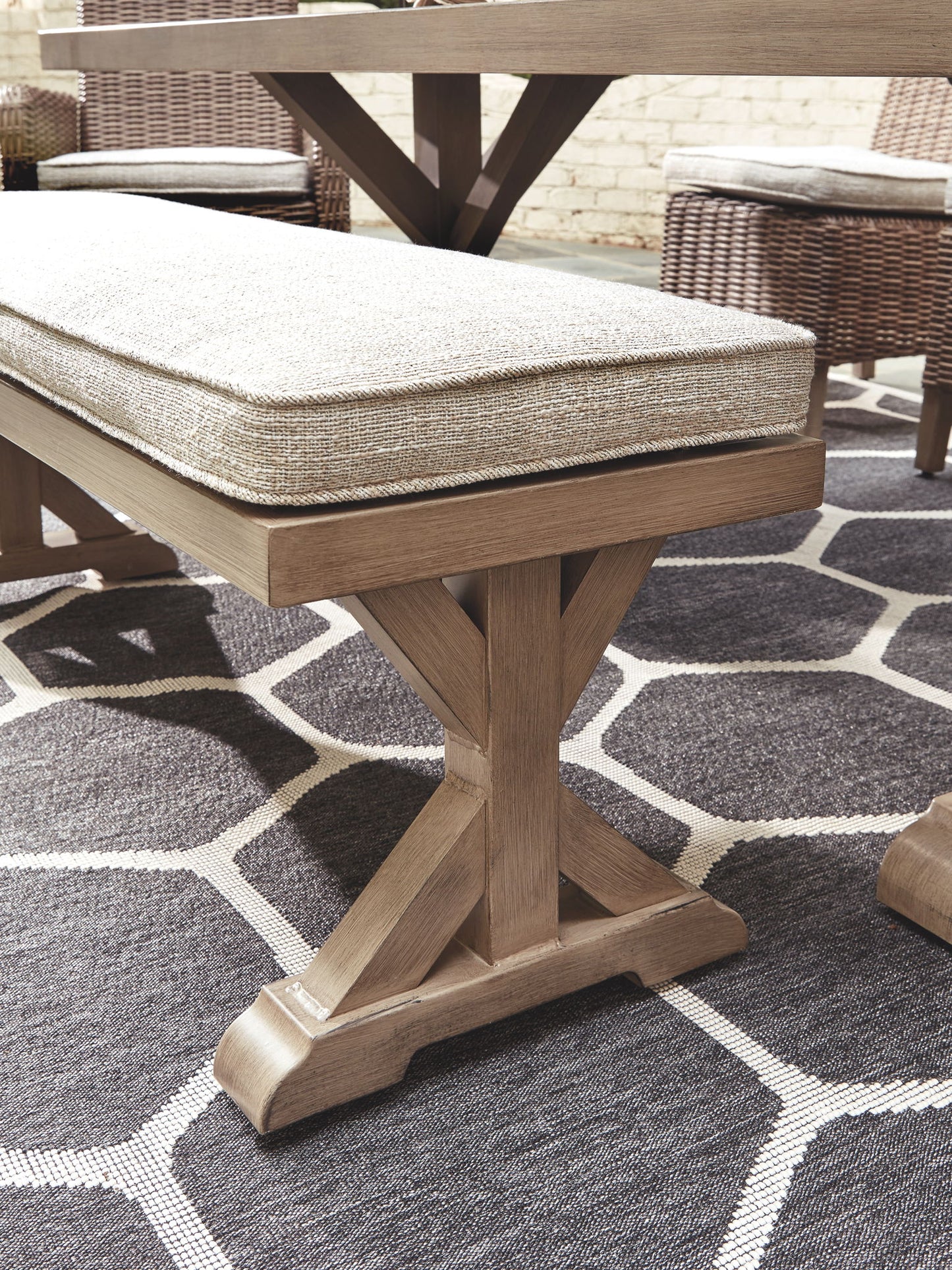 Beachcroft - Bench With Cushion - Hornell Furniture Outlet