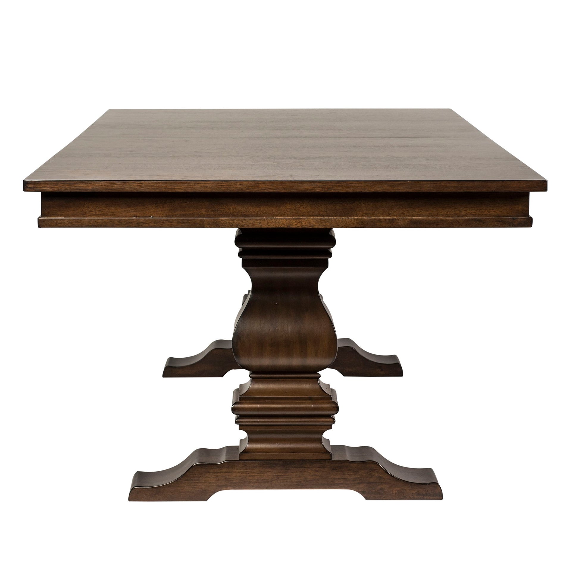 Armand - Trestle Table - Dark Brown - Hornell Furniture Outlet