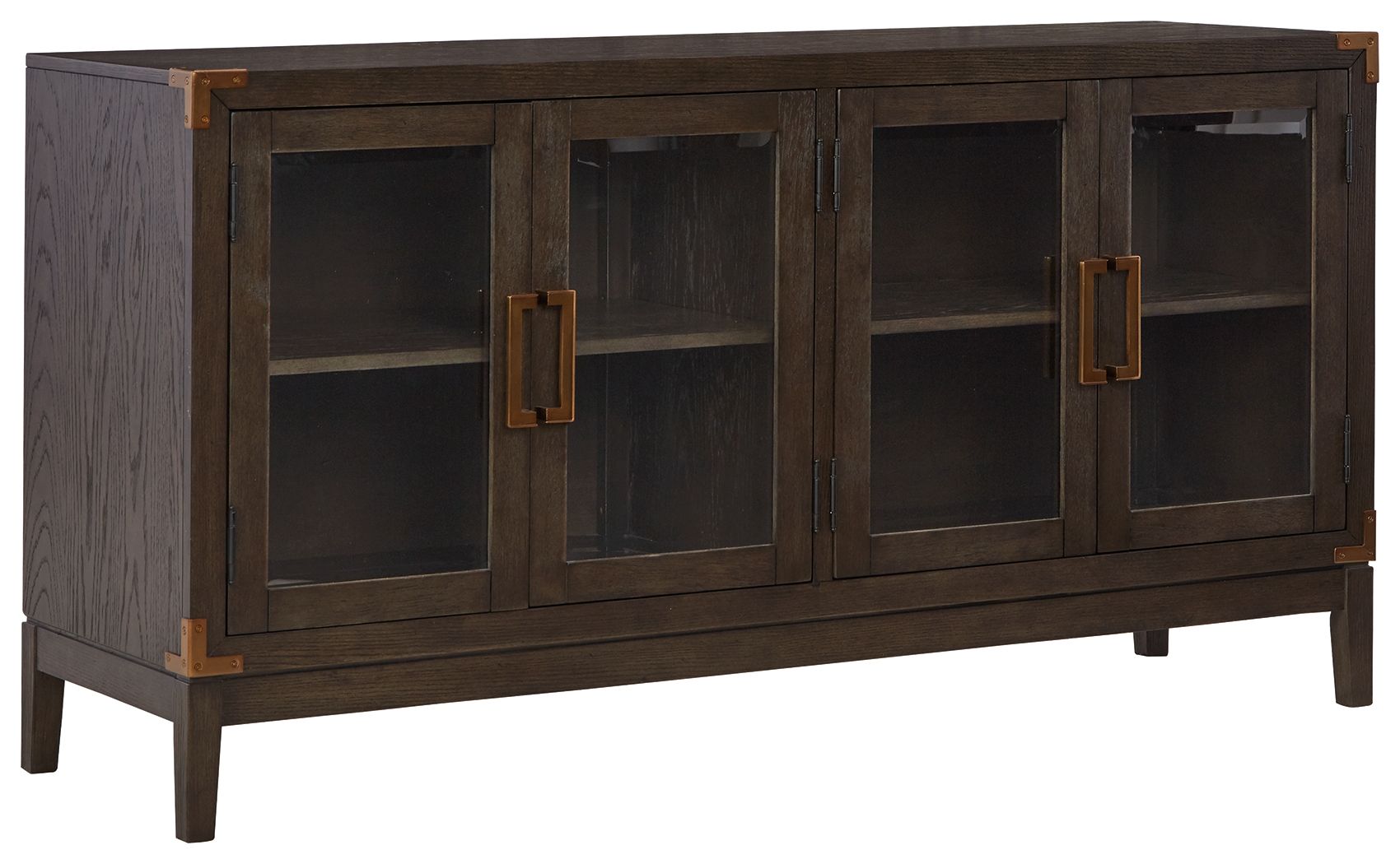 Burkhaus - Dark Brown - Dining Room Server - Hornell Furniture Outlet