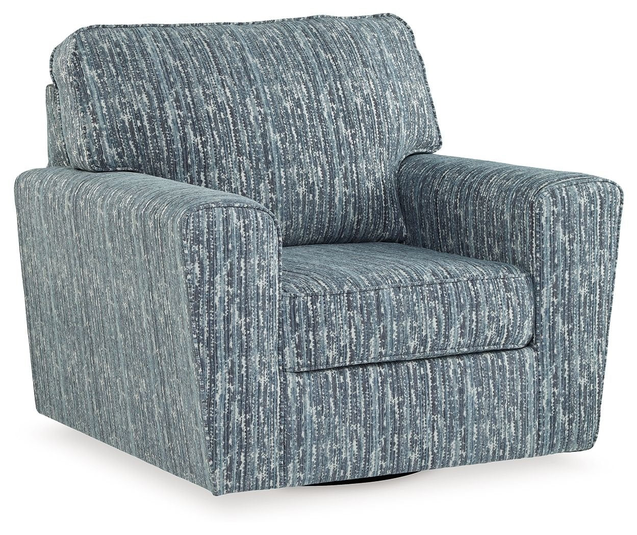 Aterburm - Twilight - Swivel Accent Chair - Hornell Furniture Outlet