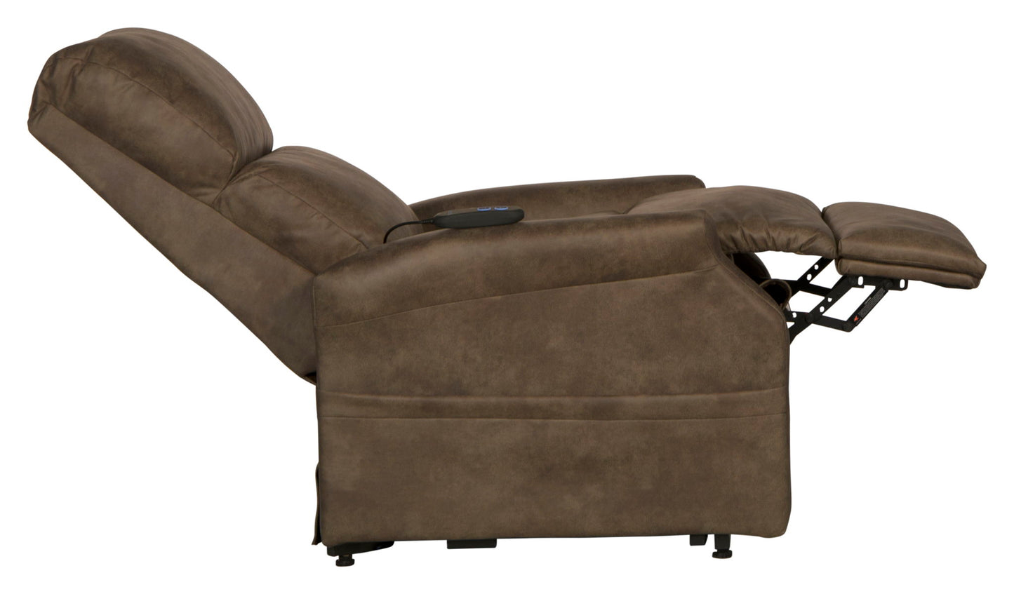 Brett - Power Lift Recliner - Coffee - Hornell Furniture Outlet