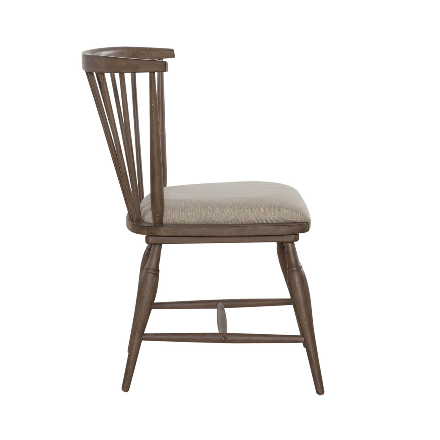 Americana Farmhouse - Upholstered Seat Windsor Chair (RTA) - Light Brown - Hornell Furniture Outlet