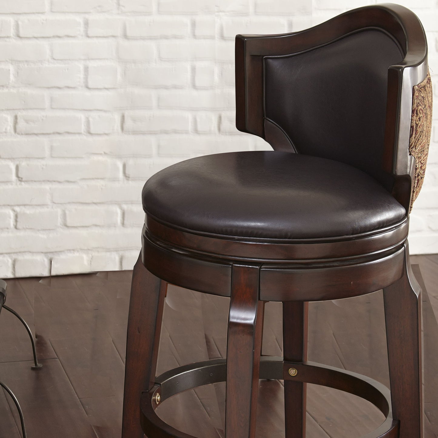 Jasper - Bar Chair (Set of 2) - Dark Brown - Hornell Furniture Outlet