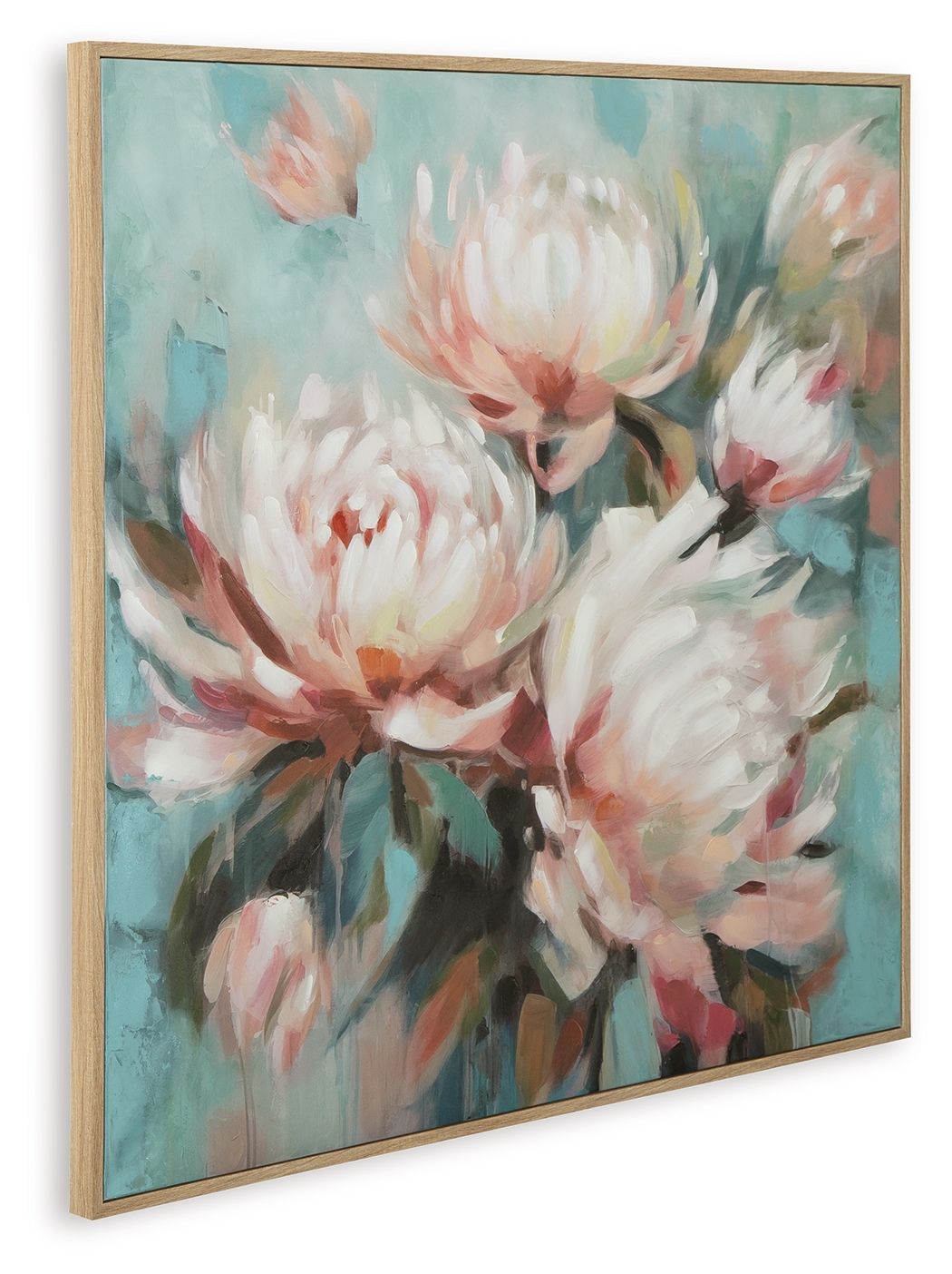 Parryville - Aqua / Pink - Wall Art - Hornell Furniture Outlet