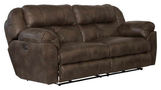 Ferrington - Power Lay Flat Reclining Sofa with Power Adjustable Headrest & Lumbar - Hornell Furniture Outlet