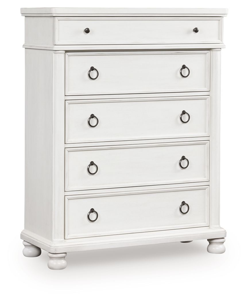 Rowlenstown - Five Drawer Chest - Hornell Furniture Outlet