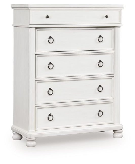 Rowlenstown - Five Drawer Chest - Hornell Furniture Outlet