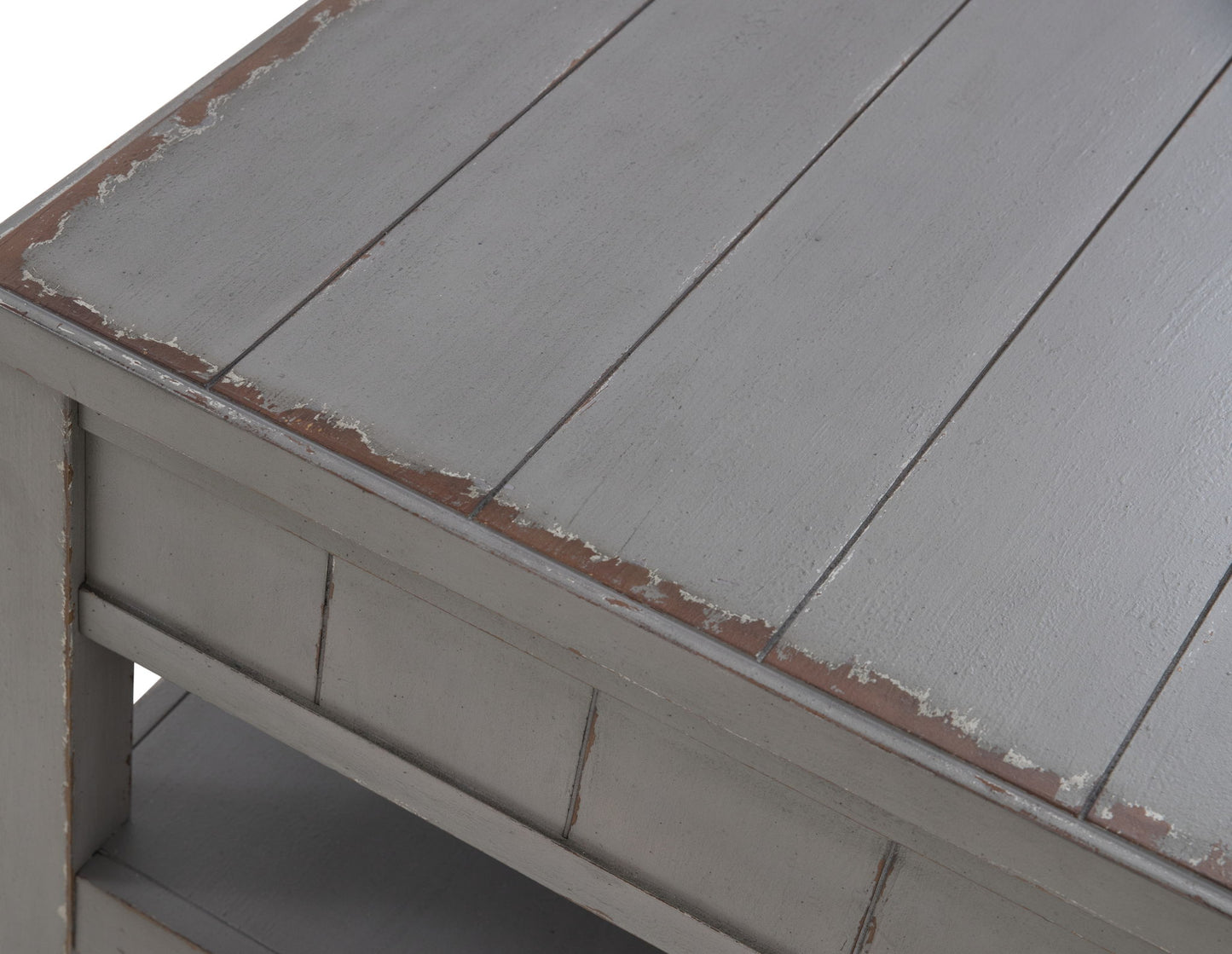 Charina - Antique Gray - Rectangular Cocktail Table - Hornell Furniture Outlet