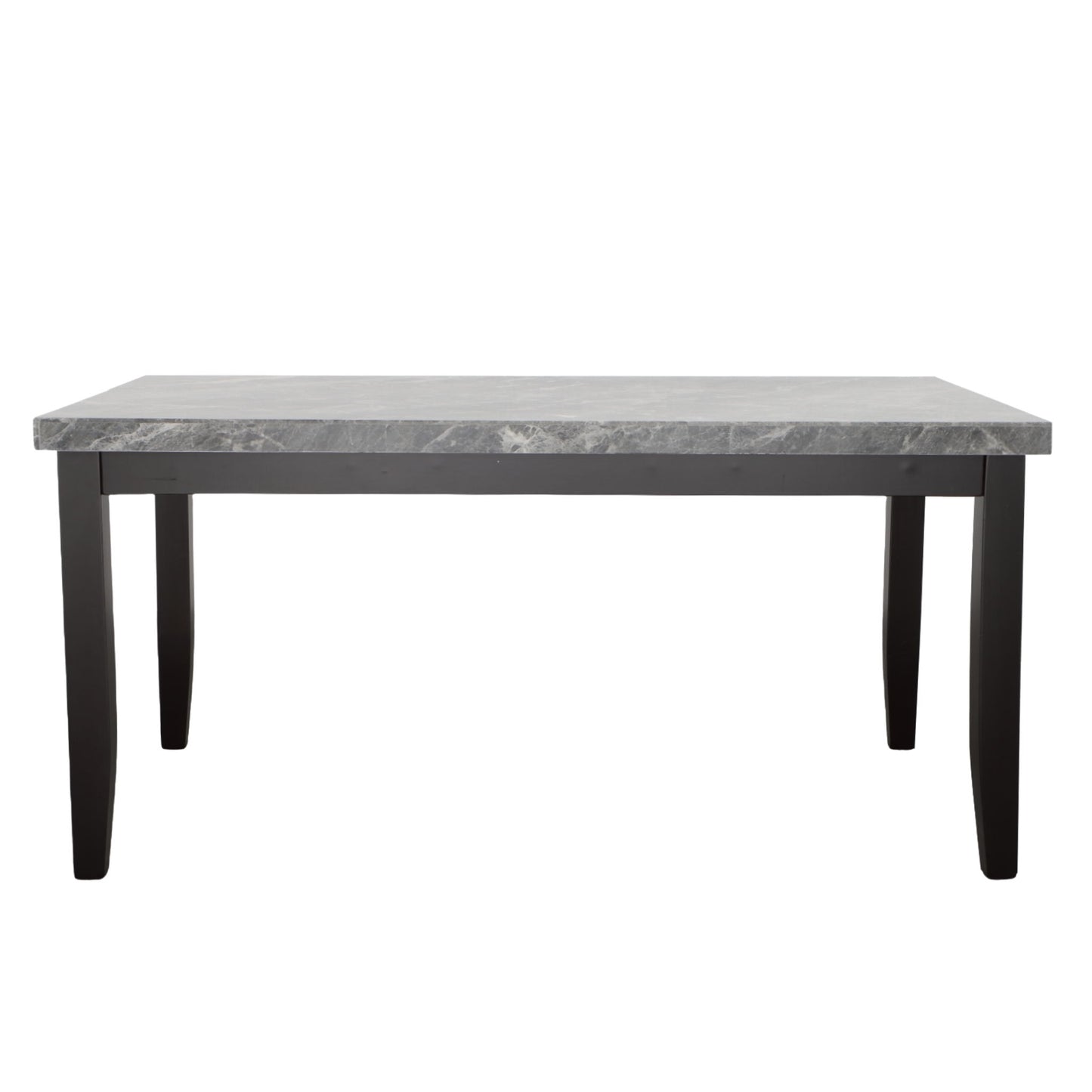 Napoli - Gray Marble Top Dining Table - Dark Gray - Hornell Furniture Outlet