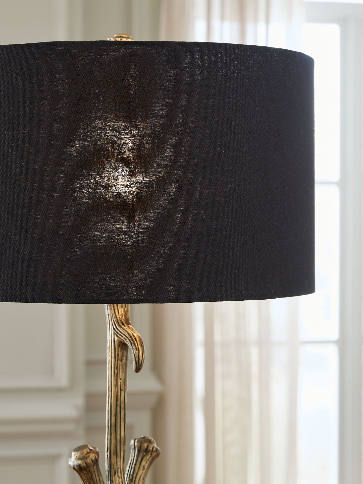 Josney - Antique Gold Finish - Metal Table Lamp - Hornell Furniture Outlet