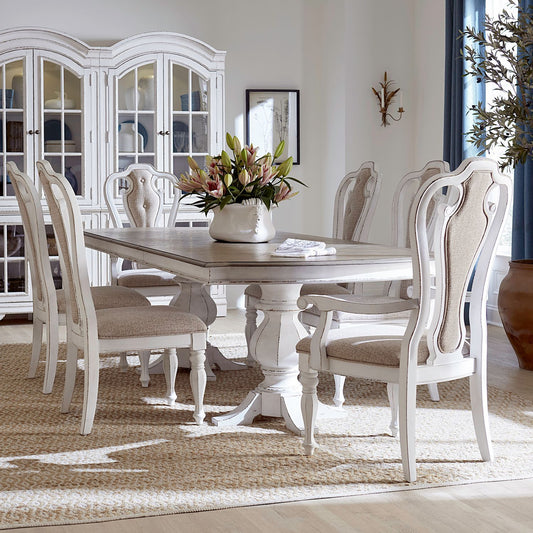 Magnolia Manor - Double Pedestal Table Set - Hornell Furniture Outlet