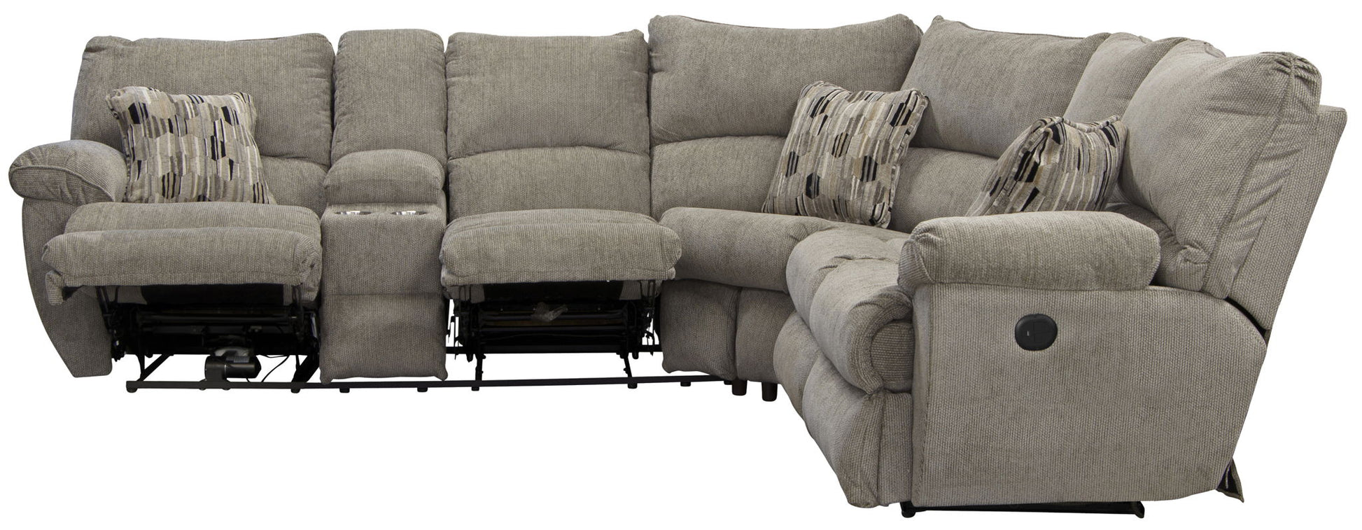 Elliott - Reclining Sectional - Hornell Furniture Outlet