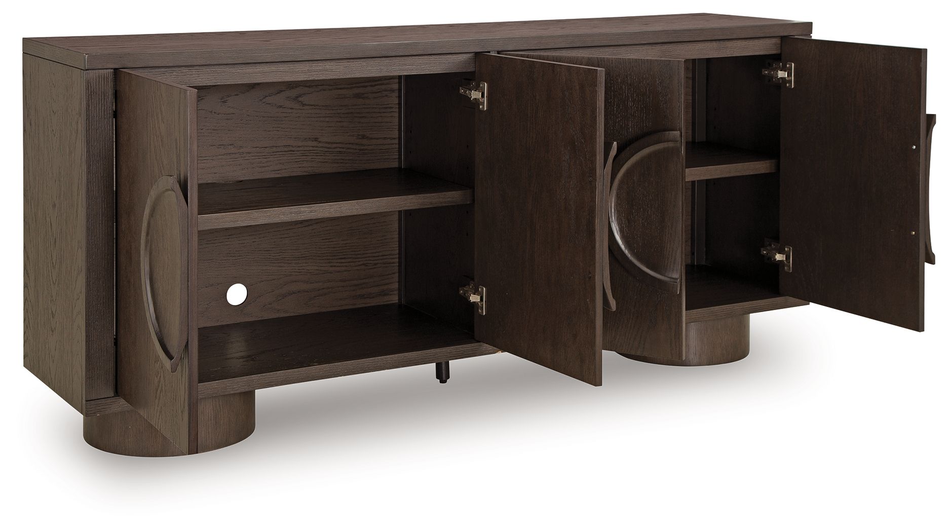 Veeda - Dark Brown - Accent Cabinet - Hornell Furniture Outlet