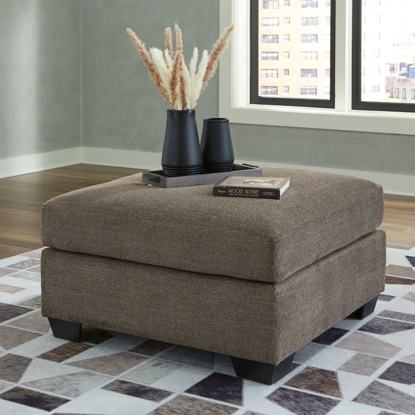 Mahoney - Oversized Accent Ottoman - Hornell Furniture Outlet
