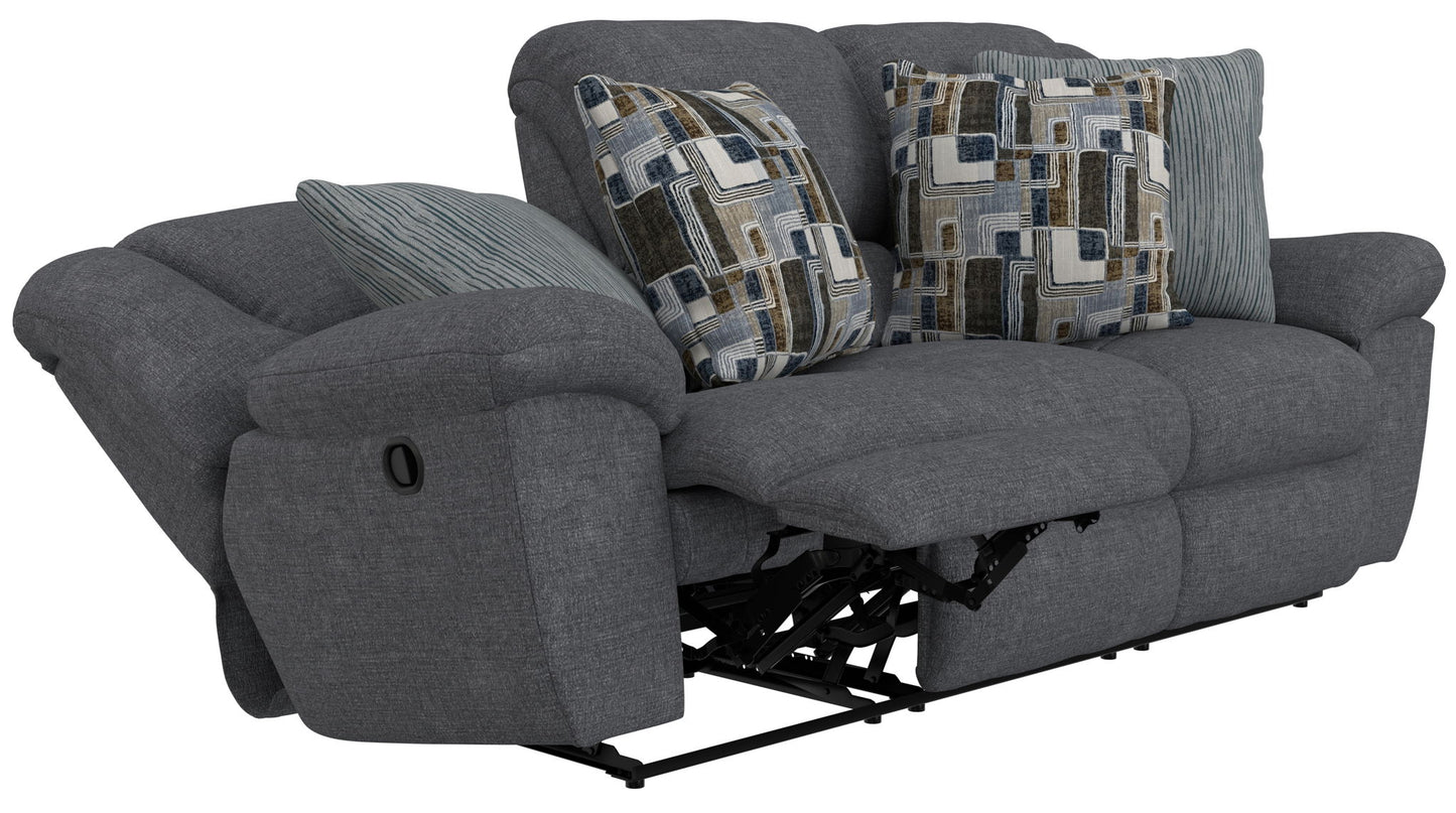 Trifecta - Sofa With 3 Recliners and Drop Down Table - Hornell Furniture Outlet