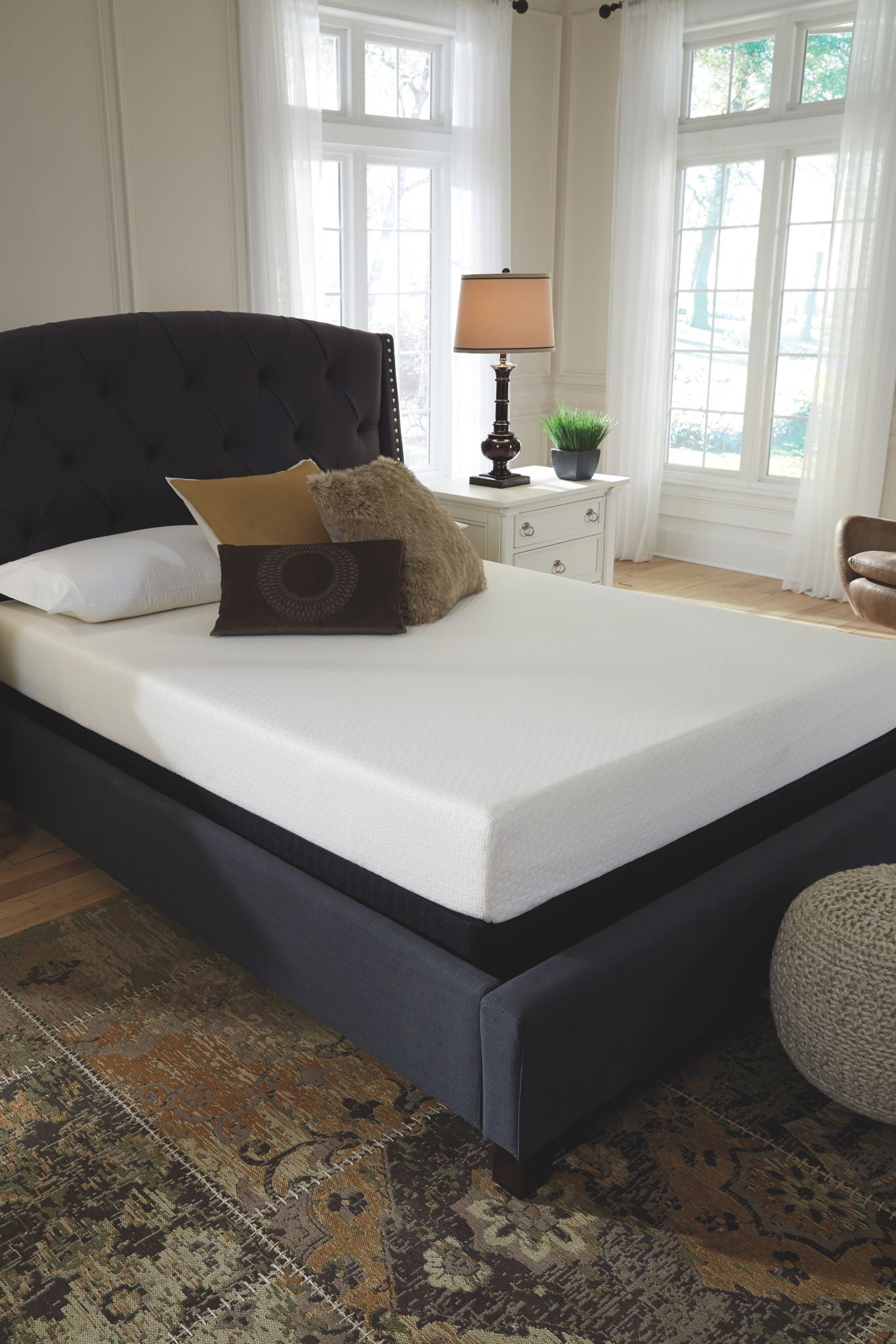 Chime 8 Inch Memory Foam - Medium Memory Foam Mattress - Hornell Furniture Outlet